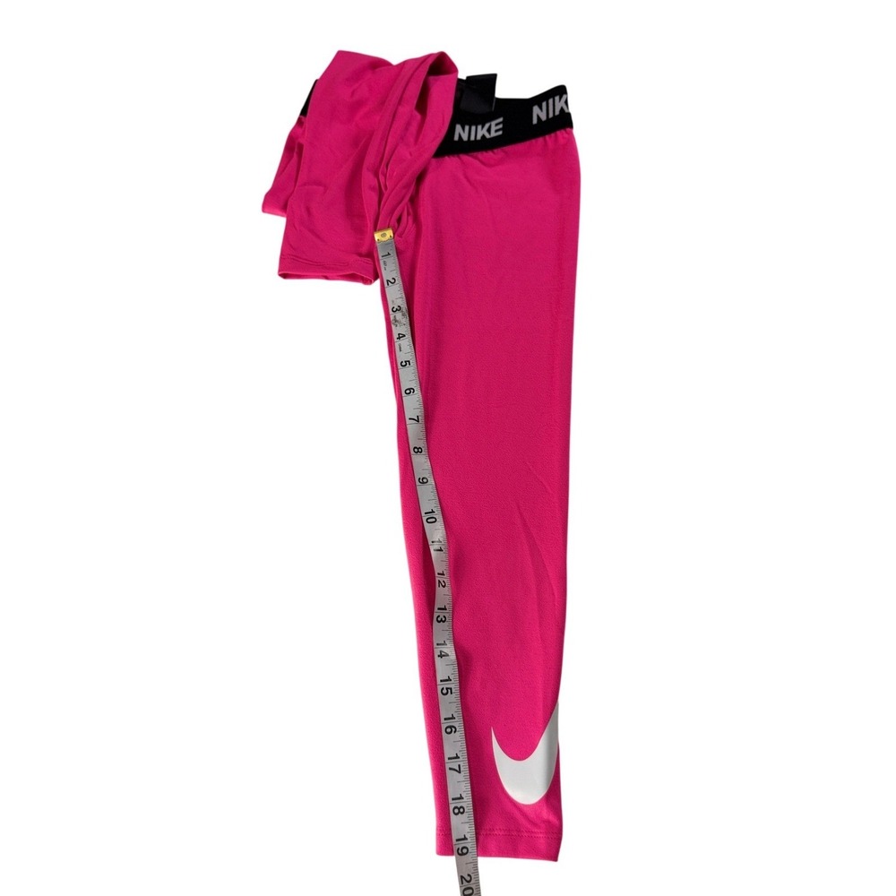Nike Dri-FIT Leggings Girls 6X Hyper Pink Swoosh Logo Activewear NWT - Picture 8 of 11